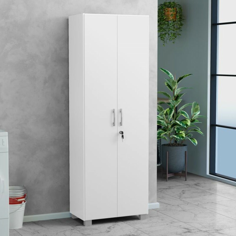 Multiuso 2 Portas Abrir San Marino Vegas com Chave com Pés Branco
