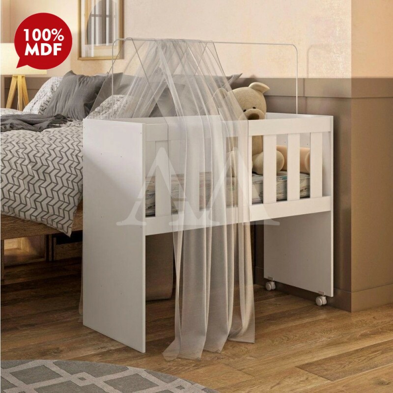 Miniberco Sol Moveis Mutifuncional Rubi Branco