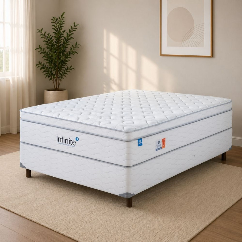 Conjunto Base Box/Colchao Molas Ensacadas Sonos Infinite