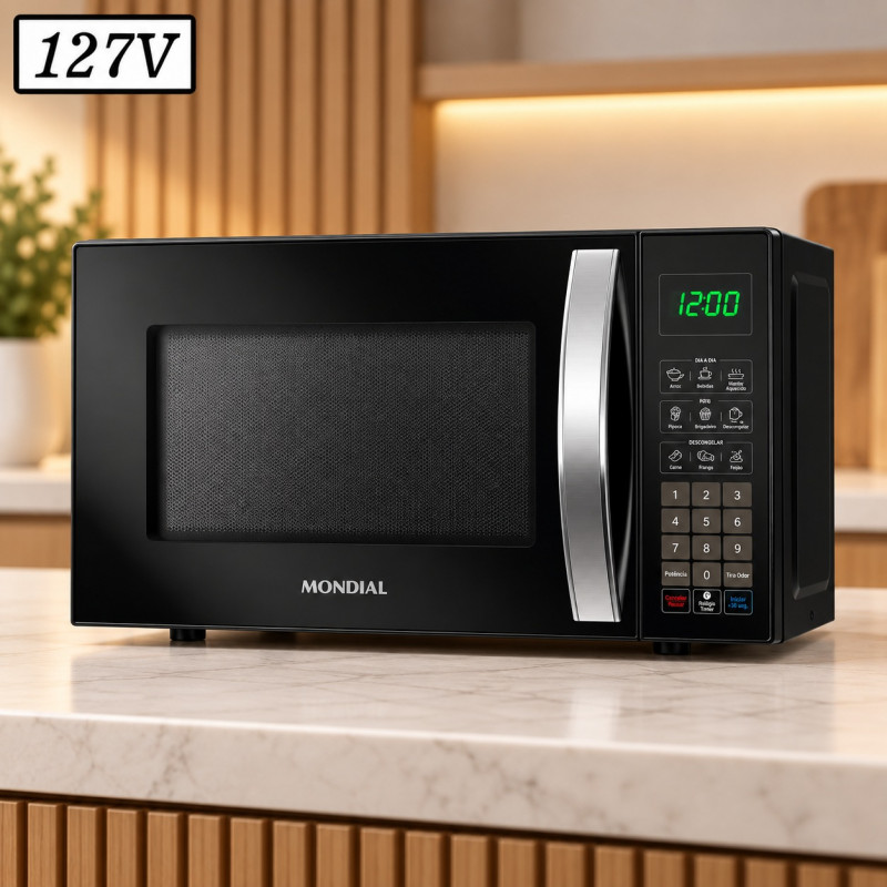 Forno Microondas Mondial 21L 127V Preto