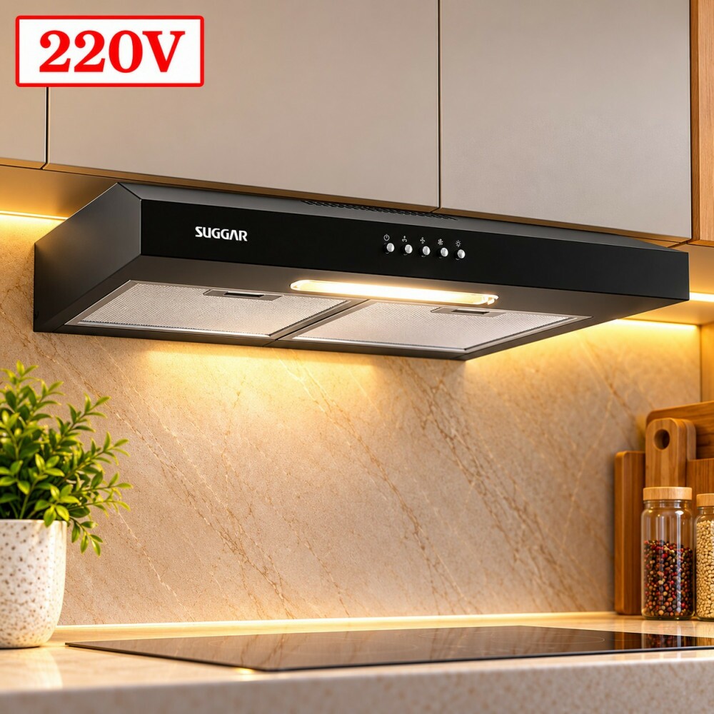 Depurador Ar Suggar Slim 60CM 3 Vel 220V Preto