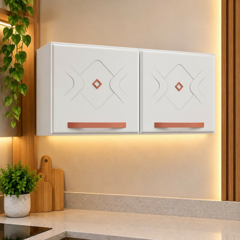 Armário Telasul Duplo Baixo New Mirage Branco 815002-01