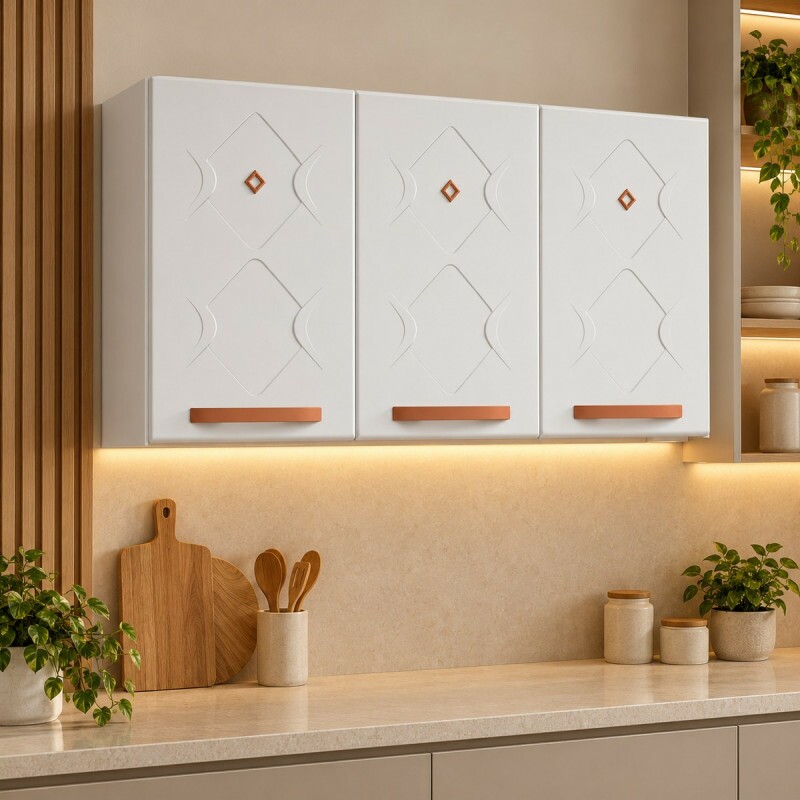 Armário Telasul Triplo Medio New Mirage Branco 815004-01