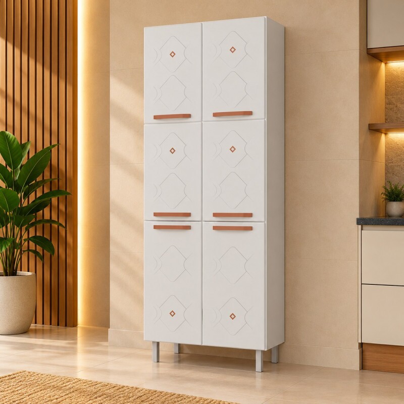 Paneleiro Telasul Duplo 6 Portas New Mirage Branco 815309-01