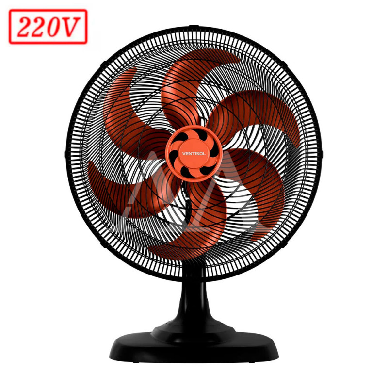 Ventilador Ventisol Mesa 50CM 6 Pas 3 Vel 220V Bronze