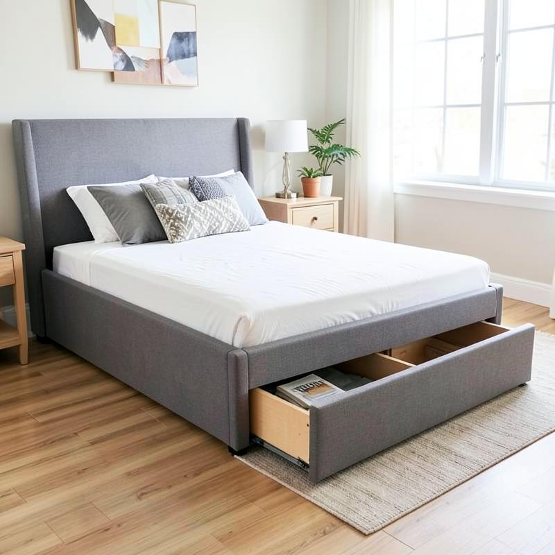 Cama Box Baú Queen Bipartida
